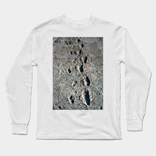 Trail of Laetoli footprints. (E437/0041) Long Sleeve T-Shirt